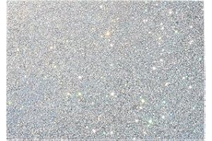 GLAMLILY 17x12-Inch Glitter Nail Mat for Pictures, Manicure Hand Rest (Dark Silver)