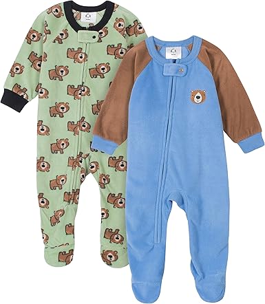 gerber fleece footed pajamas