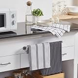 Penguin Home Set of 3 100% Cotton Kitchen Towels White Charcoal 50x70 cm view 3