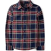 The Children's Place Big Boys' Long Sleeve Poplin Button Down Shirt