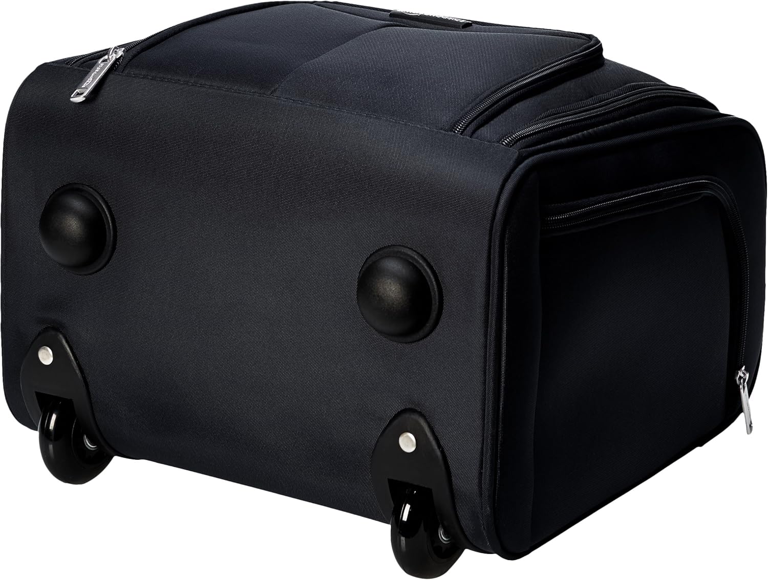  |  Basics Underseat Carry-On Rolling Travel Luggage Bag with Wheels, 14 Inches, Black | Carry-Ons