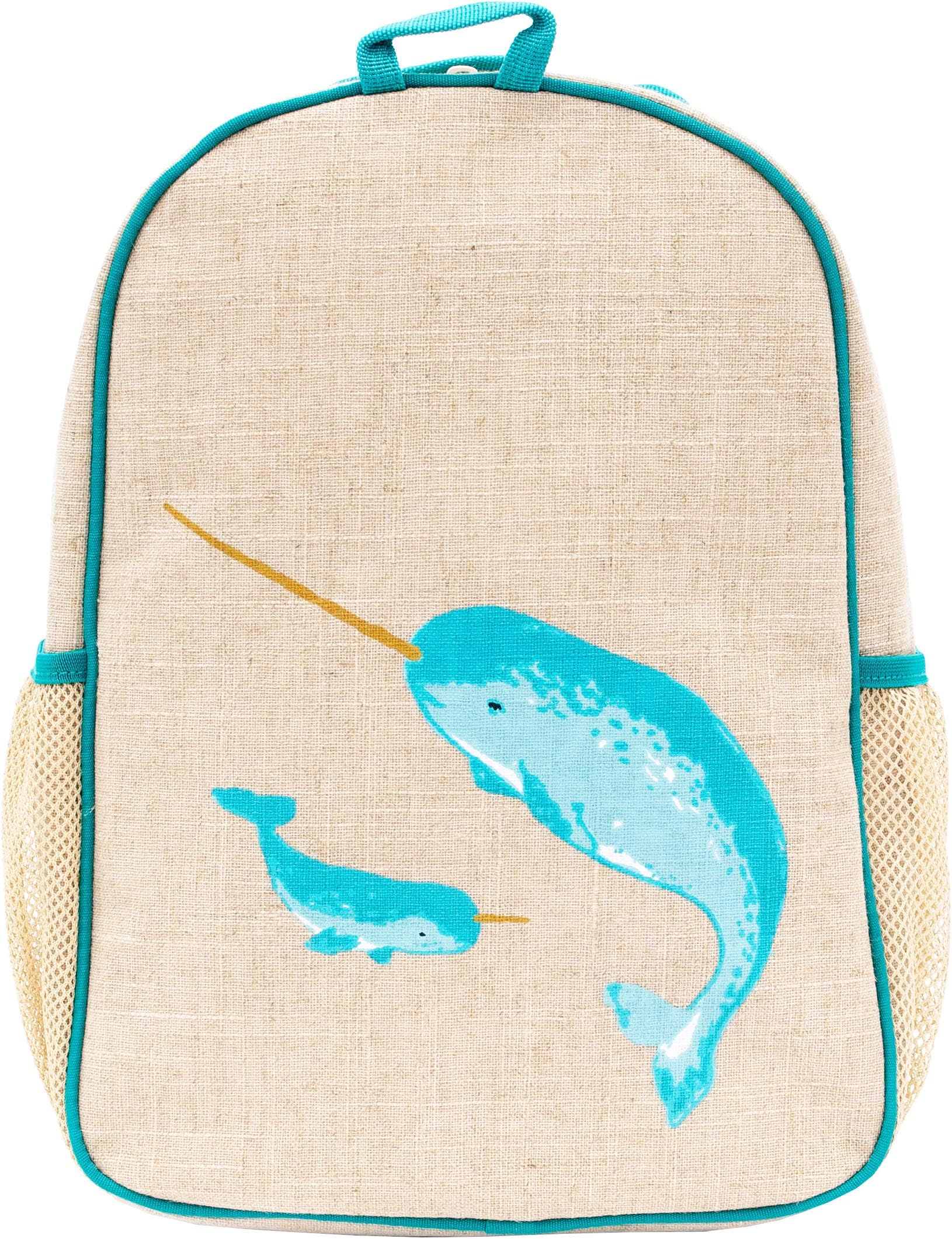 SoYoung Teal Narwhal Toddler Backpack Children's Backpack