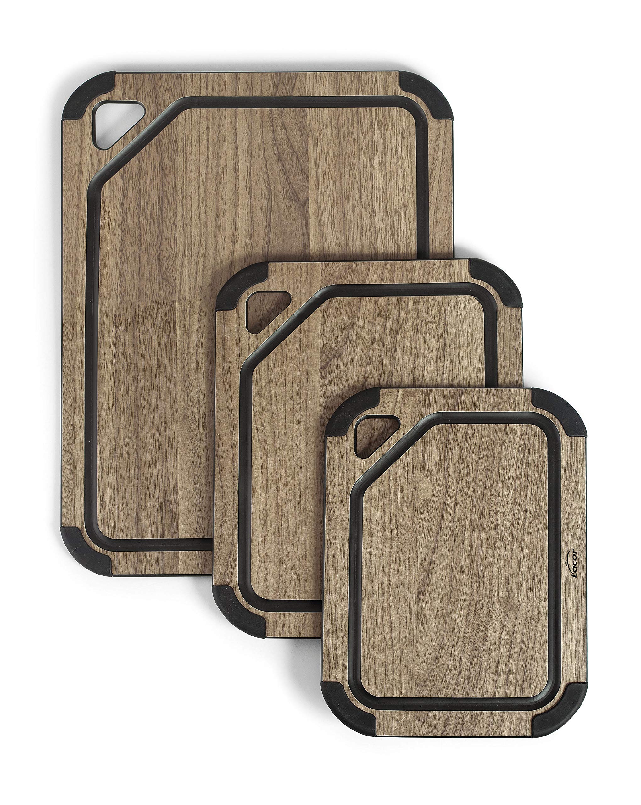 LACOR Board, Wood Fibre + Silicone, Black, Large