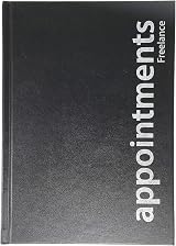 Agenda Hairdressing Appointment Book Hardback Black Pink Pattern Daily Schedule view 1