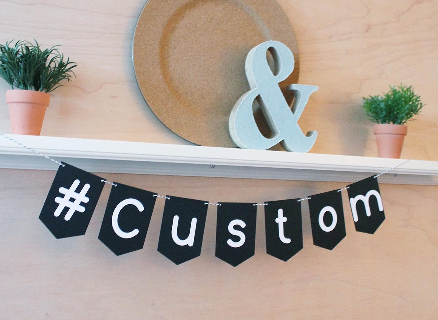 Amazon Com Custom Hashtag Banner Customizable Text And Colors