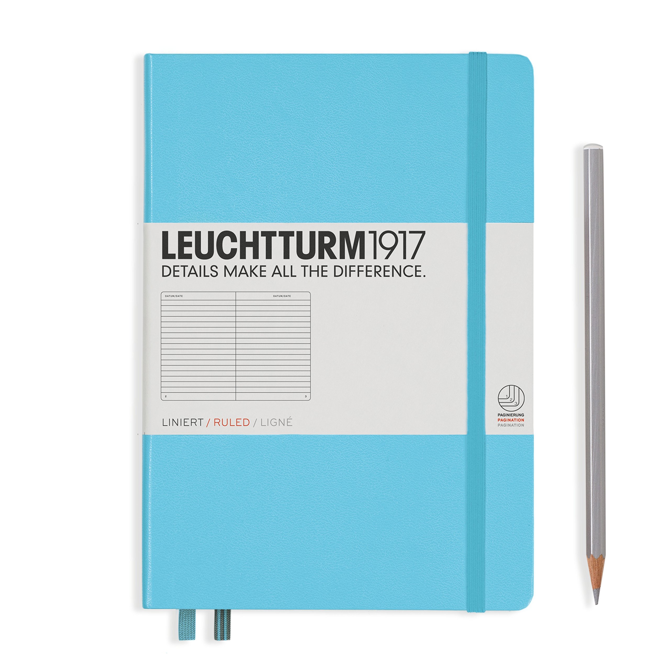 LEUCHTTURM1917 A5 Medium Hardcover Notebook, 6 X 8
