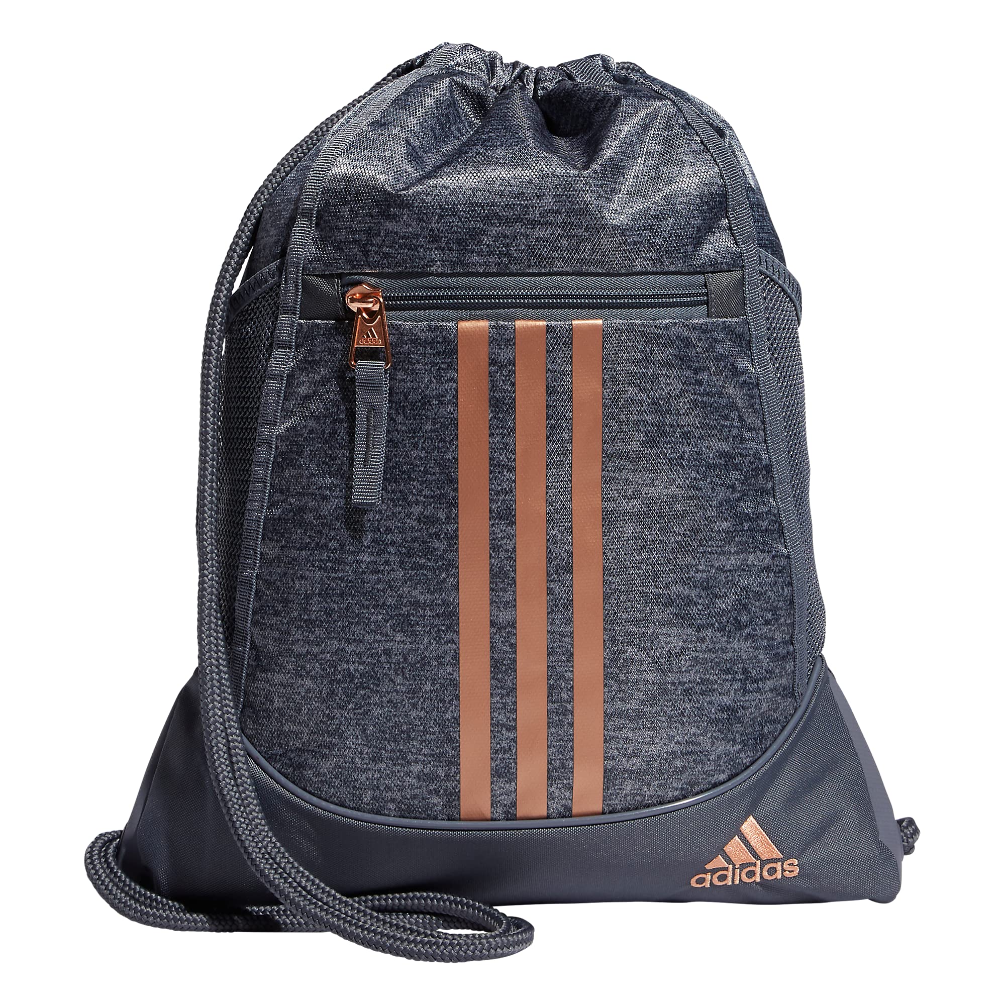 adidas Unisex's Alliance II Sackpack, Jersey Onix/Rose Gold, One Size