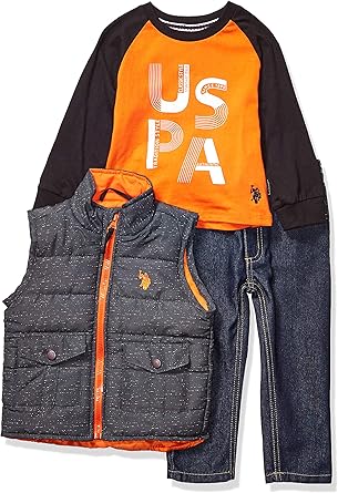 orange polo vest