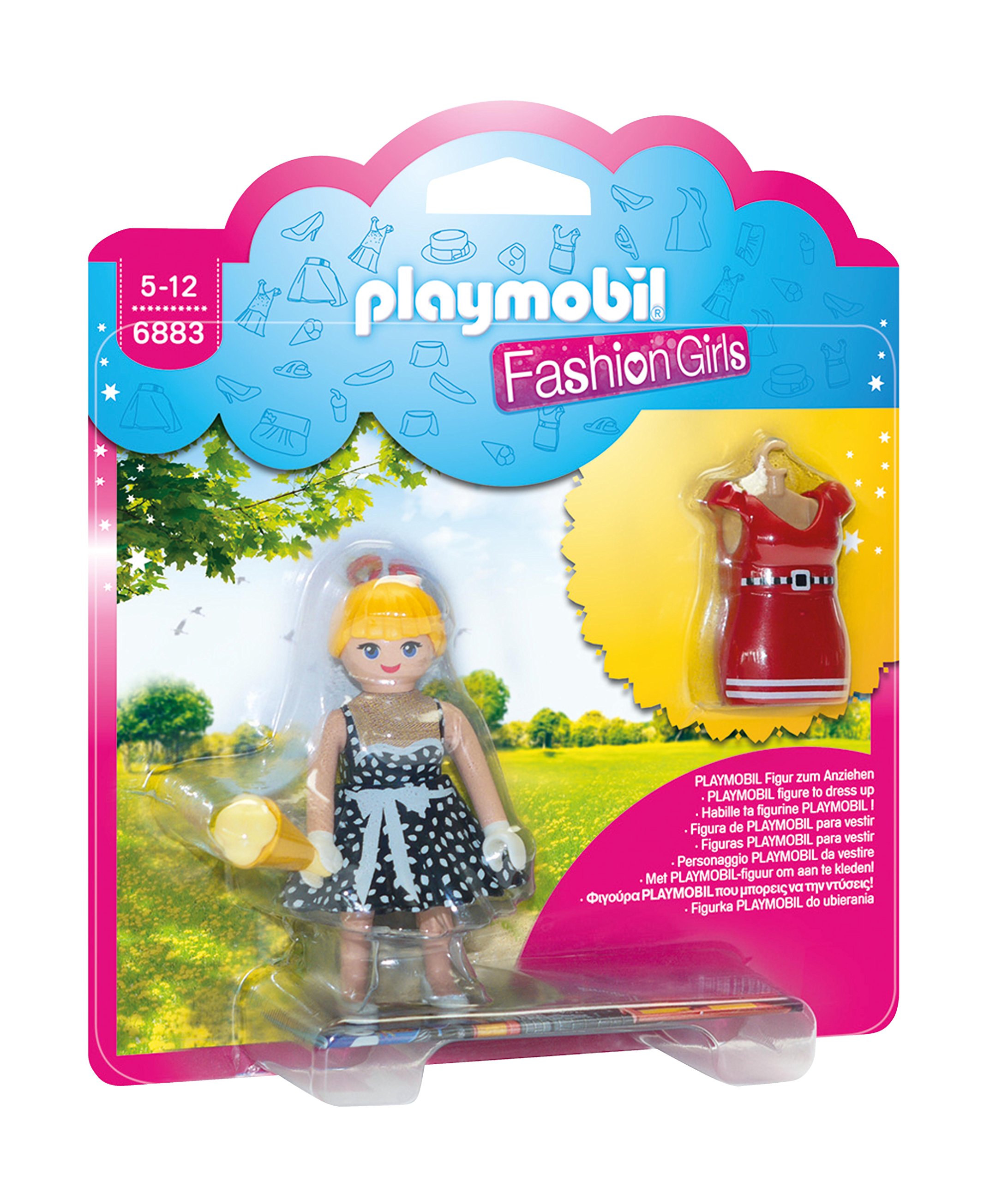 Playmobil 6883 Fifties Fashion Girl with Changeable Clothing, Fun Imaginative Role-Play, PlaySets Suitable for Children Ages 4+