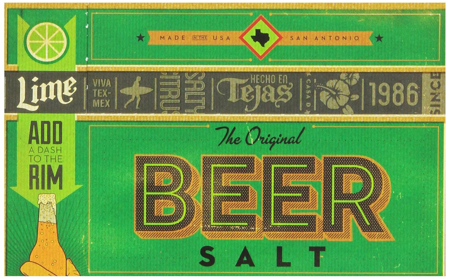 Twang Flavored Beer Salt, Lime, 1.4 Ounce Mini Bottles (24 Count Display Pack) : Lemon Beer Salt : Grocery & Gourmet Food
