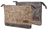 Gootium Waxed Canvas Zip Pouch Set - Zippered