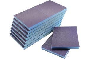 16Pcs 220 Grit Sanding Sponge, Jamiikury Sanding Blocks Washable and Reusable, Wet Dry Sandpaper Sponge for Wood Metal FurniturePaint and Drywall