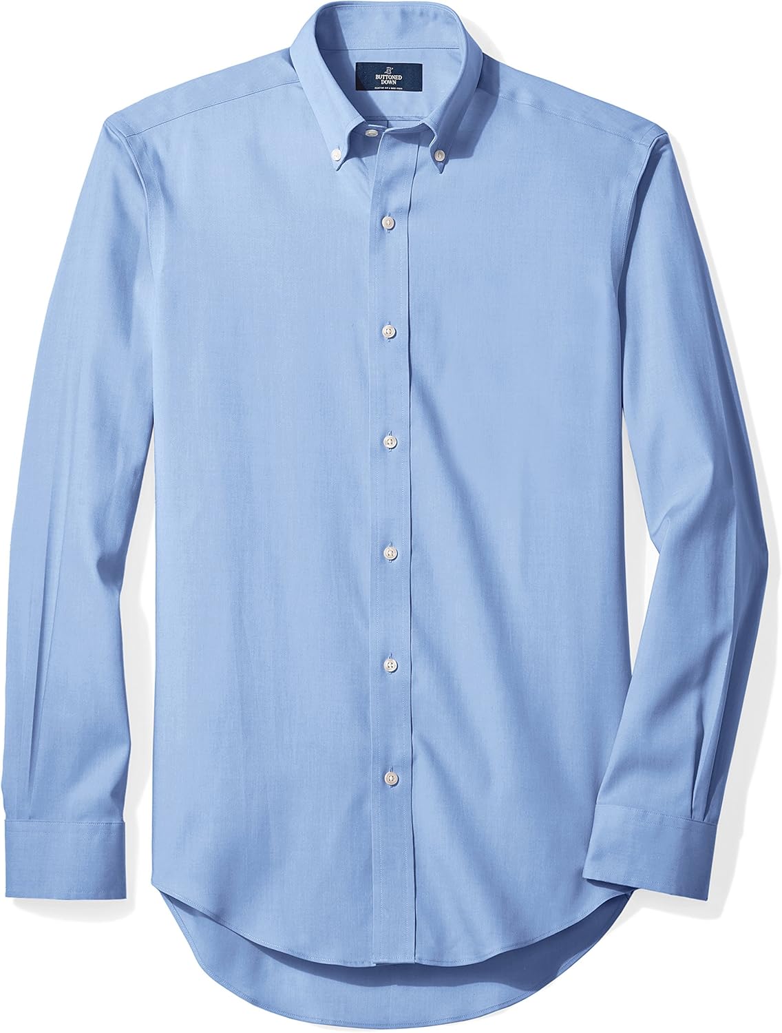  Brand - BUTTONED DOWN Men's Fitted Solid Pinpoint Dress Shirt, Supima Cotton Non-Iron: Clothing