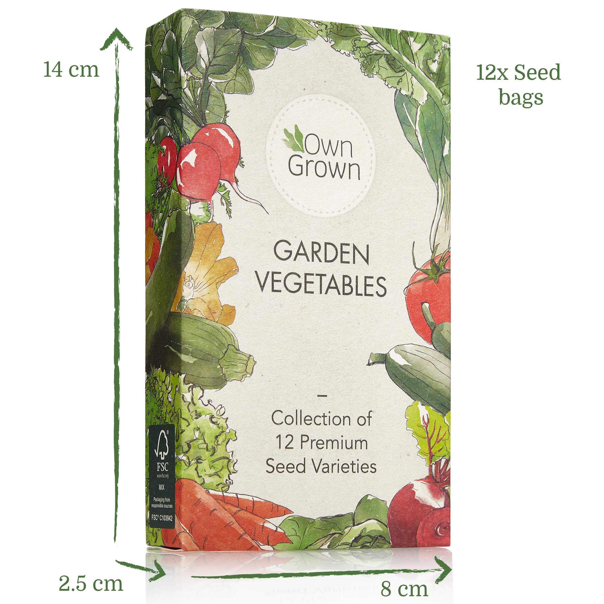 Gardening Vegetable Seed Set 12 Varieties of Garden Vegetables as