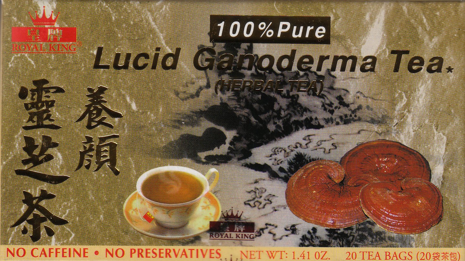 Royal King Lucid Ganoderma Tea 20 Tea Bags