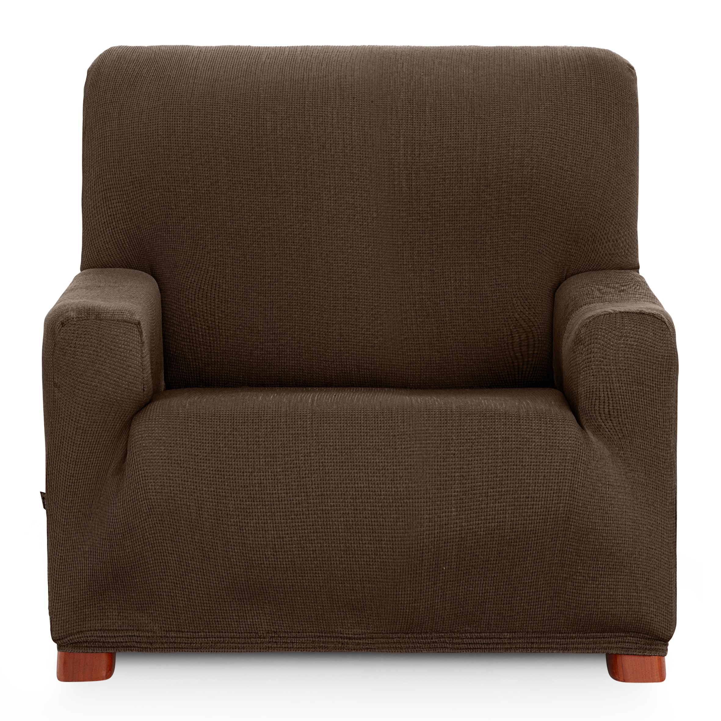 Eysa Ulises Elastic 1 Seat Sofa Cover, Brown