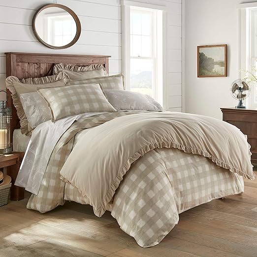 Amazon Com Poppy Fritz Braxton Comforter Set King Beige Home