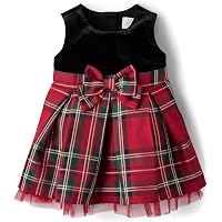 newborn plaid christmas dress Amazon.com: Bonnie Jean Girl's Christmas Dress