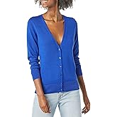 Amazon Essentials Women's Lightweight V-Neck Cardigan Sweater (Available in Plus Size)