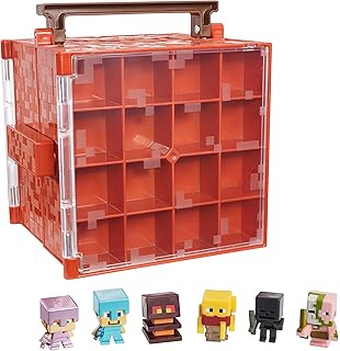 minecraft collector case & 10 mini figures