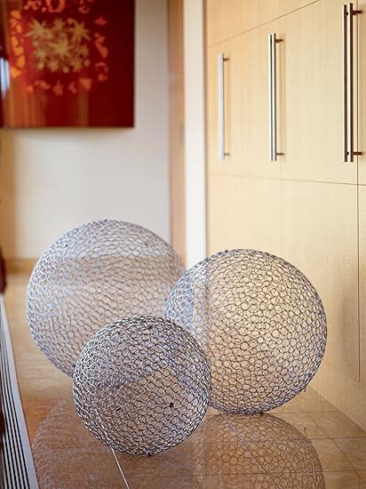Amazoncom Huge Iron Decorative Ball Set Of 3 27 24