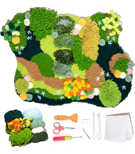 クラブ Craft Studio Mos craft-club-co-moss-rug-kit-