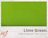 M and J Plain Lime Green Polycotton Fabric 45 inch 112 cm Wide 4 Metre view 2