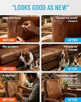 MATCH 'N PATCH Leather Repair Tape Whiskey 15 ft x 2.25 in Realistic Pattern view 4