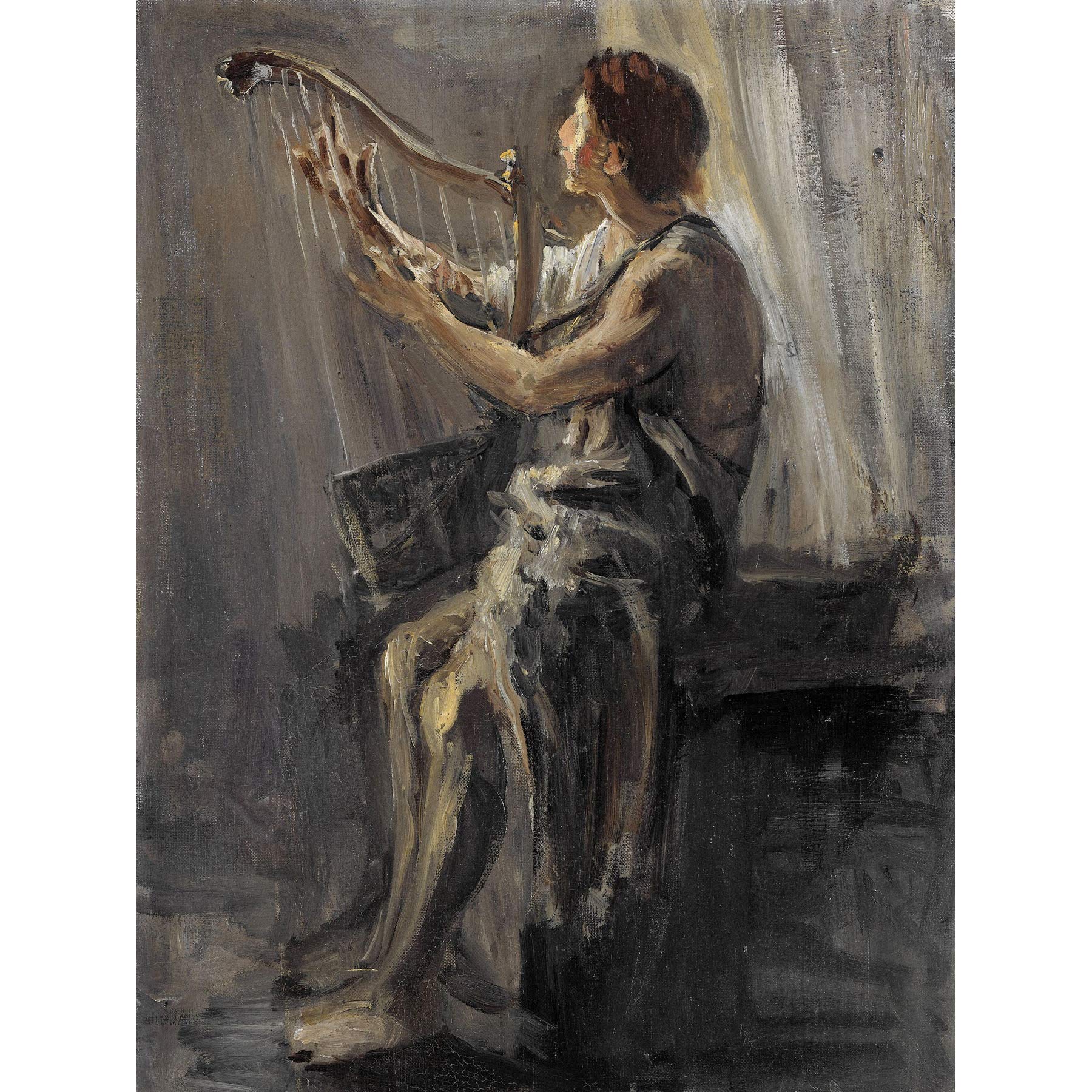 Artery8 Israels David Harp Portrait Painting Large Wall Art Poster Print Thick Paper 18X24 Inch