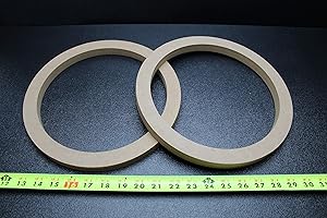 ENNIS ELECTRONICS 2 MDF Speaker Ring Spacer 10 INCH Modern Style, 2.0 Channel, 2 x Rings, Touch Control, Stereo, Limited Warranty