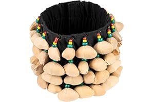 Meinl Percussion Foot Rattle Shaker Effect Instrument, Kenan Seed Shells — NOT Made in China — Accessory for Acoustic Music, 2-Year Warranty, (FR1K)