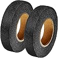 Outus 2 Rolls Fabric Fusing Tape Adhesive Hem Tape Iron on Tape Each 1/2 Inch (Black,27 Yards Each)