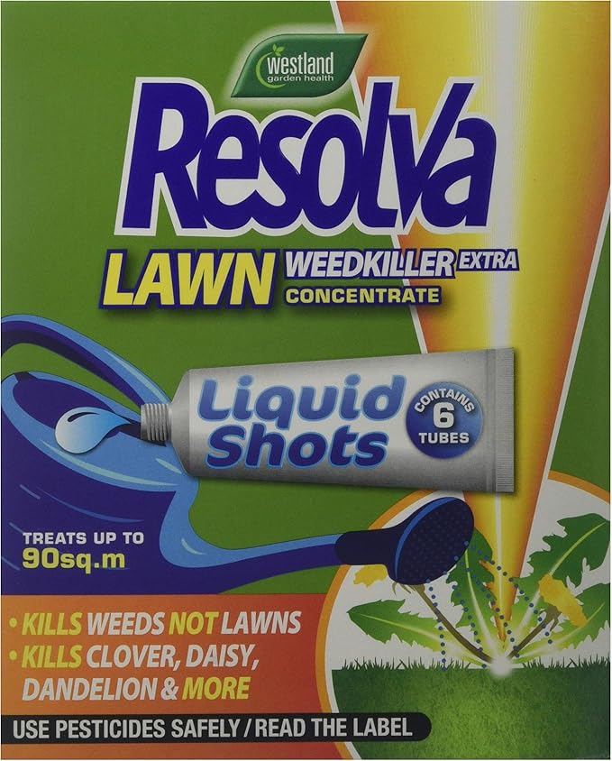 Resolva Lawn Weed Killer Concentrated Tubes, 6 x 30 ml Amazon.co.uk