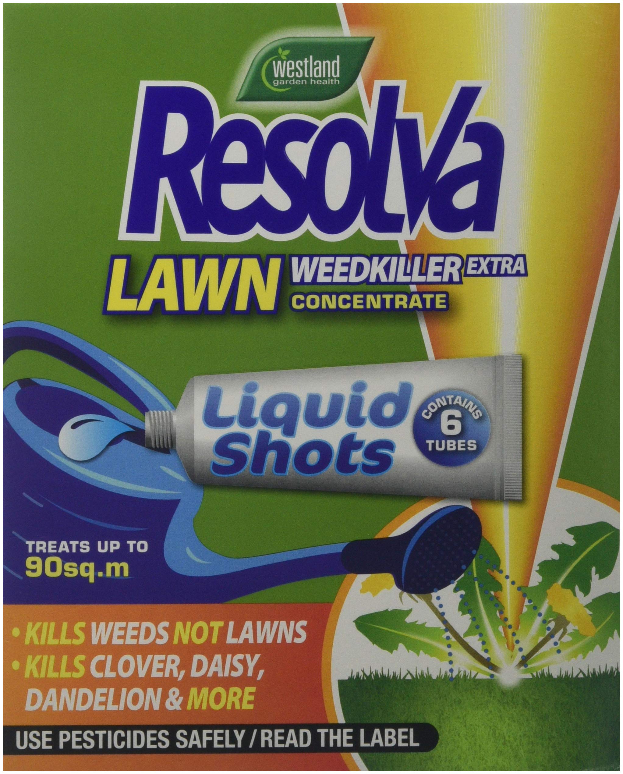 Resolva Lawn Weed Killer Concentrated Tubes, 6 x 30 ml