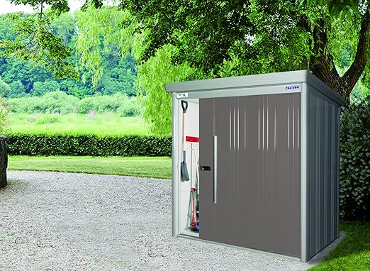Wolff Geratehaus Yokohama Ohne Regale Und Boden Versch Farben 183 2x159x211 Cm Metall Geratehaus Gartenhaus Gerateschuppen Amazon De Garten