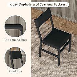 HUAHUU Dining Table Set for 4, Extendable Kitchen