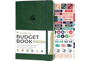 Clever Fox Budget Book 2.0 – Financial Planner Organizer & Expense Tracker Notebook. Money Planner for Monthly Budgeting and 