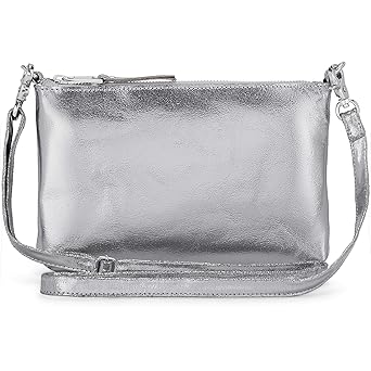 Cox Damen Metallic-Clutch silber OneSize