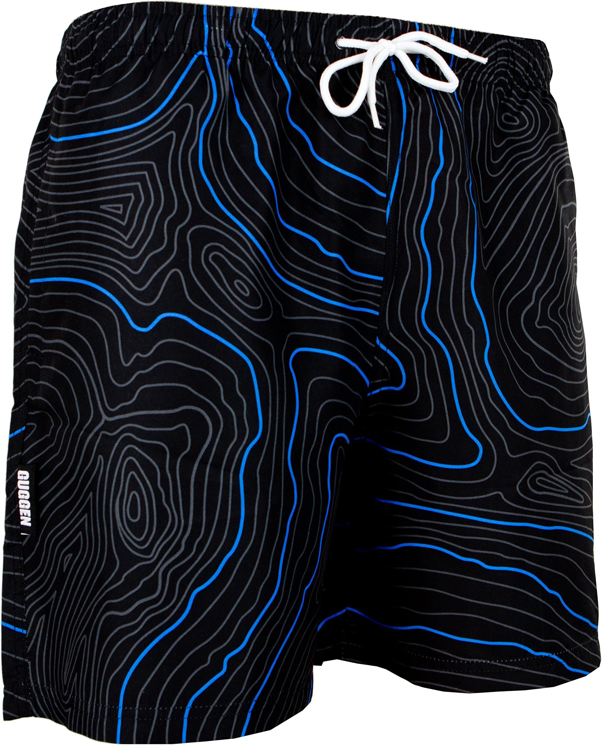 Guggen MountainGUGGEN Men's Swimming Trunks Out of High-Tec Material Swim Shorts Bathing Drawers Bathers Slip Colour Black XL