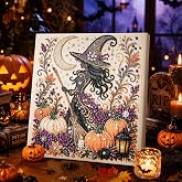 YHTWKYHTOY Halloween Ghost Pearl Diamond Art DIY Kit, 3D Diamond Painting | Spooky Cute Pearl Beads Art Crafts for Adults, DIY Fall Home Decor Wall Art, Beginner DIY Seasonal Party Gift