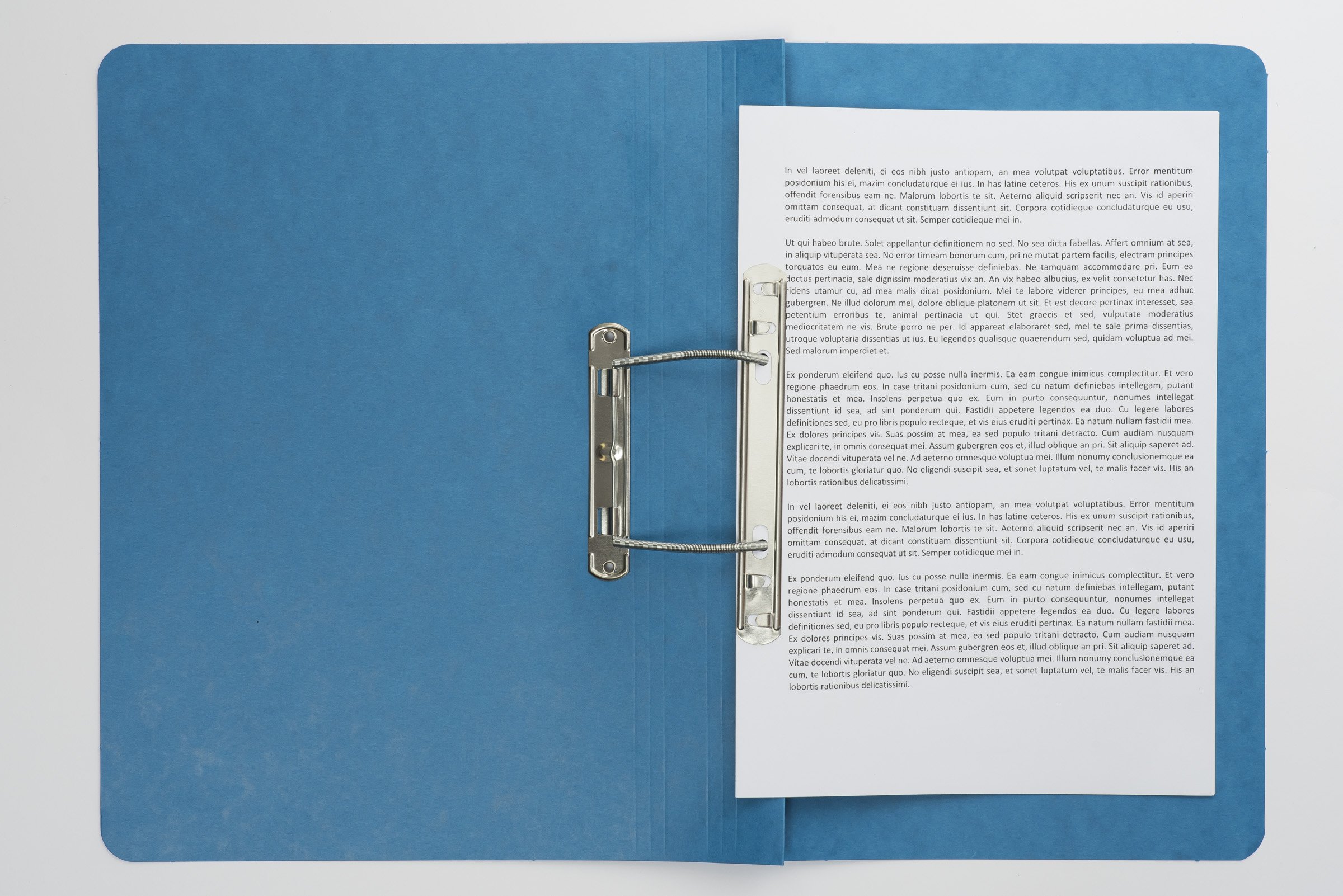 Exacompta - Ref 3005Z - Europa - Spiral File, 350 x 250mm, 300 Micron Hardwearing Mottled Pressboard, Holds 150 Sheets of A4 Paper, Spring Mechanism - Blue, Pack of 25