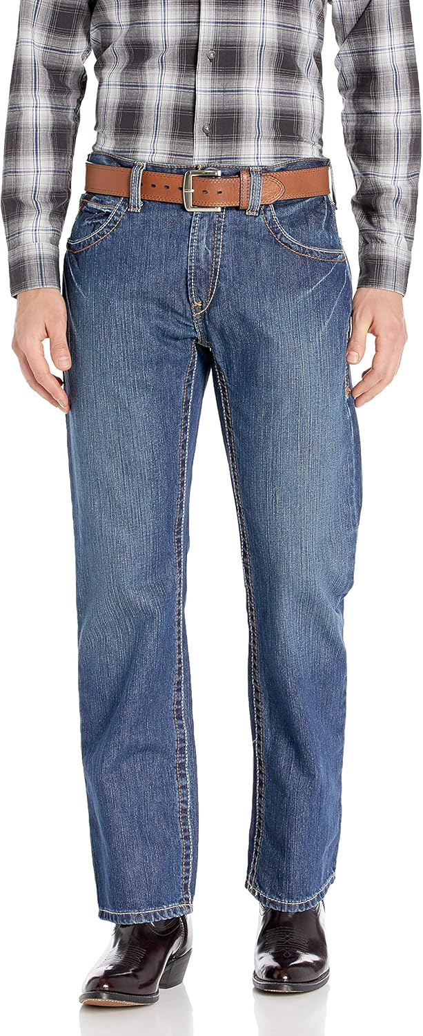 Ariat Men's Flame Resistant M5 Slim Fit Straight Leg Jeans: Clothing