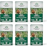 ORGANIC INDIA Tulsi Original Herbal Tea - Holy Basil and African Basil Calming and Stress Relief Tea, Immune Support, USDA Certified Organic, Non-GMO, Caffeine-Free - 18 Infusion Bags, 6 Pack
