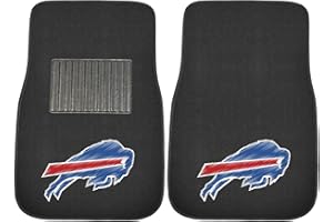 FAN MATS FANMATS NFL Unisex-Adult 2-Piece Embroidered Team Logo Car Mat Set