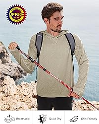 Roadbox Mens UPF 50+ Fishing Shirts, Long Sleeve UV