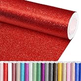 Glitter Dark Red Paper Roll for Bulletin Board DIY Crafts Paper Glitter Wallpaper Red Wrapping Papers 17x240 Inch Sparkle Poster Board Background Wallpaper for Home Office Classroom Decor