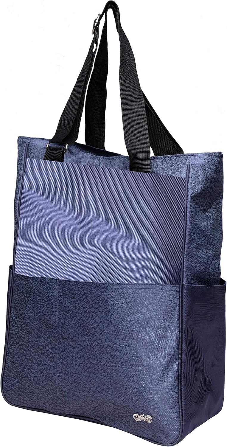 Glove It Women's Tennis Tote Bag Big Fashion Tote Bag for Women - Womens Large Tote Bags with Zipper & Shoulder Strap - 6 Outside Pockets - Ladies Sport Totes - 2019 Chic Slate : Sports & Outdoors
