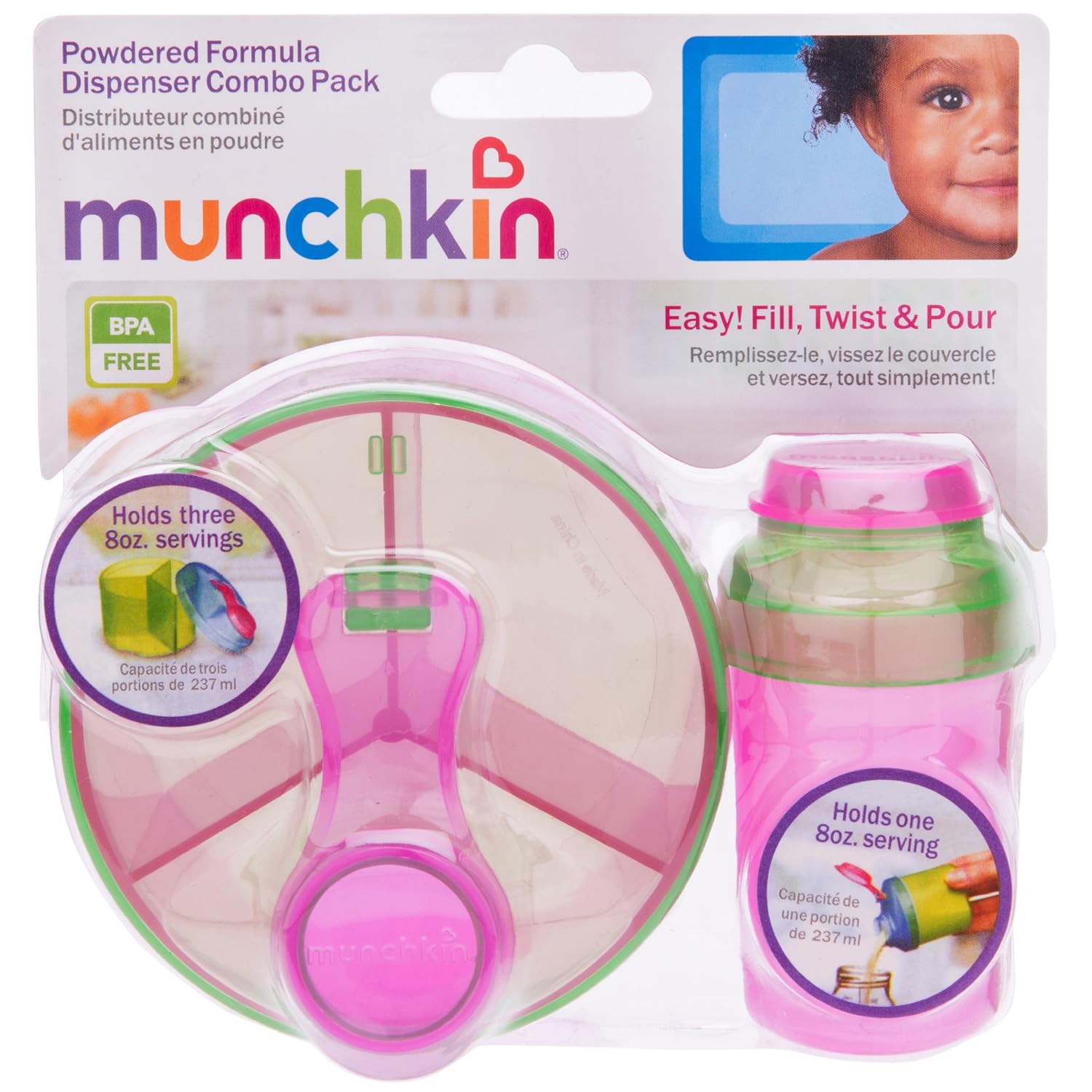 Munchkin Formula Dispenser Combo Pack, Colors May Vary : Baby Formula Dispensers : Baby