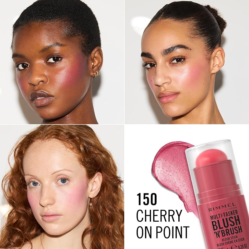 Rimmel Multi-Tasker Blush’N’Brush Stick con Pennello Integrato