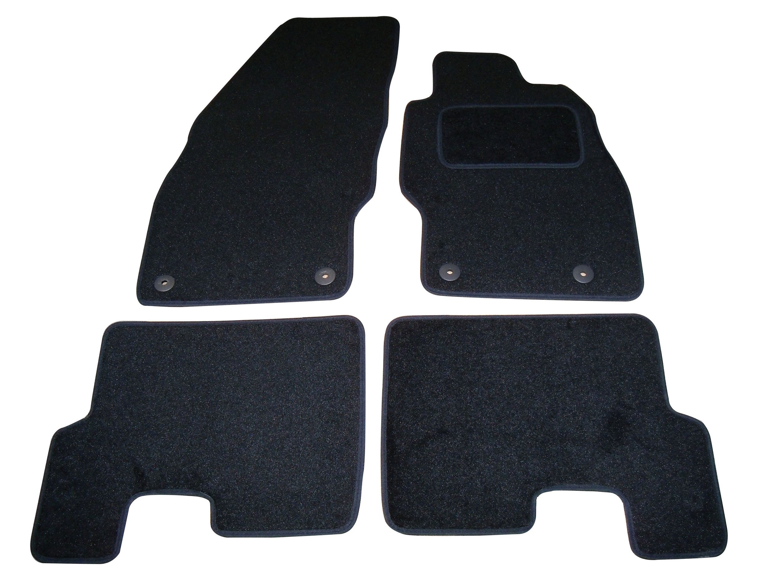 Sakura Car Mats for Vauxhall Corsa D Fits 2007 to 2011 Models - Black